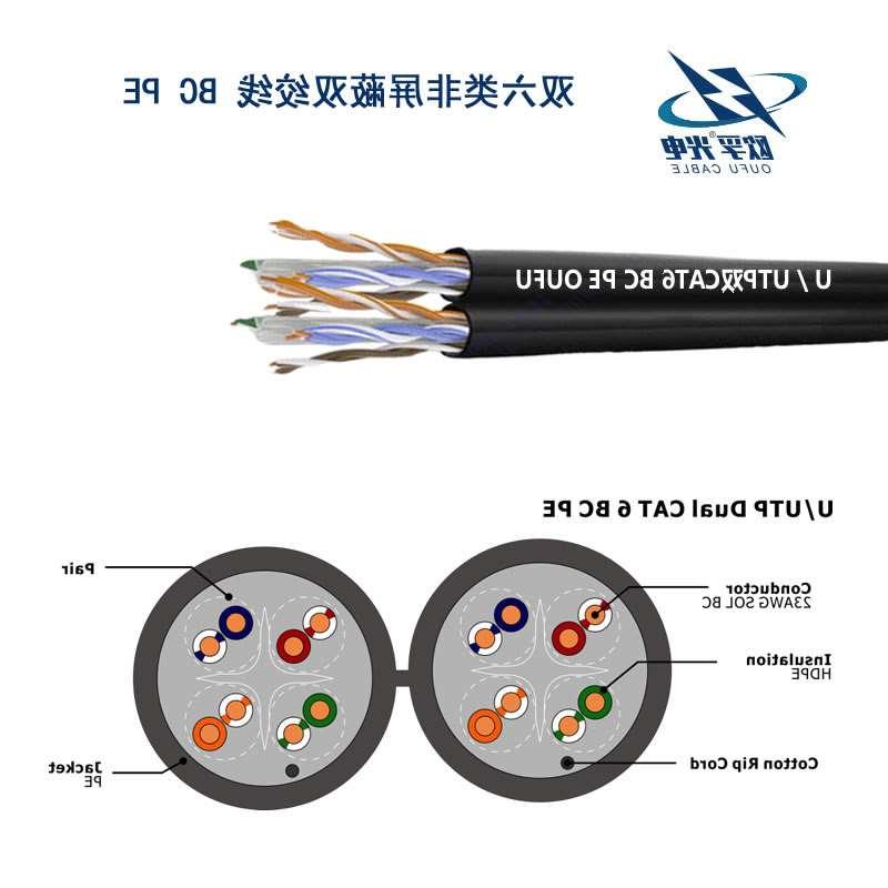 西藏U/UTP6类双4对非屏蔽室外电缆(23AWG)