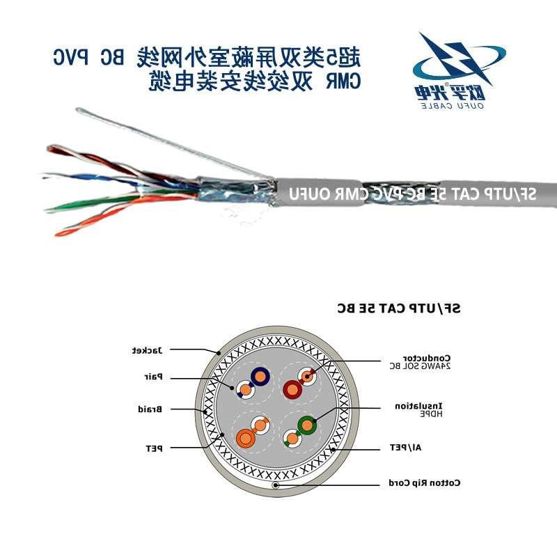 昌吉回族自治州SF/UTP超五类4对双屏蔽电缆(24AWG)